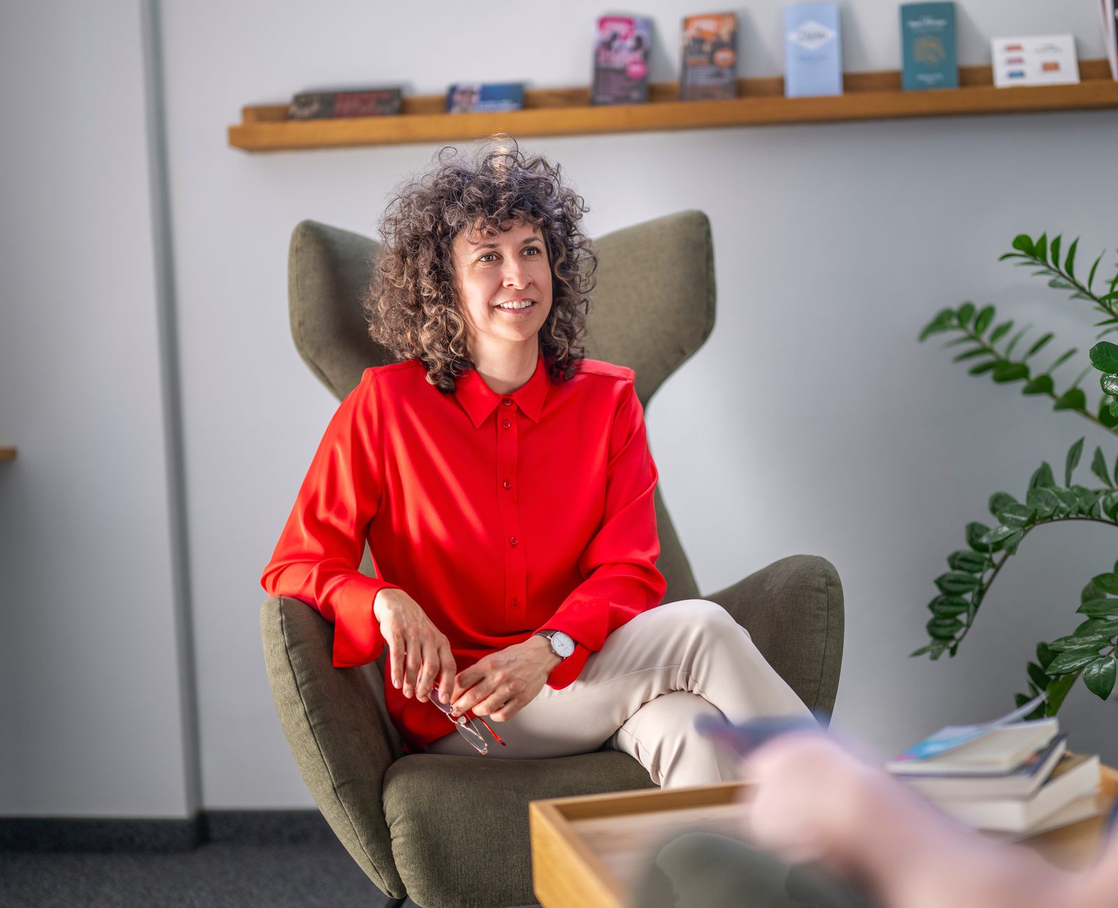 Nadin Link im Beratungsgespräch